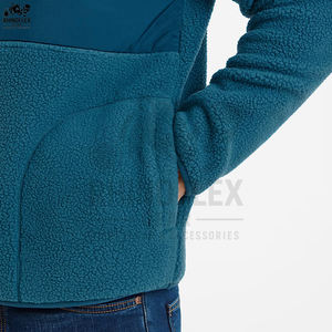 Nouvelle veste en sherpa pour homme, respirante, pour l'hiver, design personnalisé, logo sur le devant, style streetwear, pour l'extérieur - Product Image 6