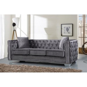 Sofás de hotel de terciopelo de lujo modernos para vestíbulo y sala de estar Suministro directo de fábrica desde Java Central para apartamentos - Product Image 2