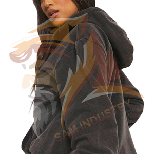 Wholesale Factory Made Women <b>Drop</b> Shoulder Oversized Hoodie 100% Cotton Material Lightweight Streetwear Style Hoodie - Product Image 5