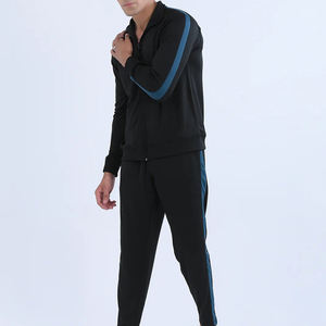 Conjunto Deportivo de Alta Calidad con Cremallera, Franjas Laterales, Mangas Largas, Chaqueta Cortavientos de Nailon para Hombre, Conjunto Deportivo Informal para Correr - Product Image 2