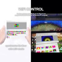 50x50cm Programmable 144 Pixel RGB Digital LED Dance Floor Carrelage pour Événements Fête Mariage Club Location Entreprise