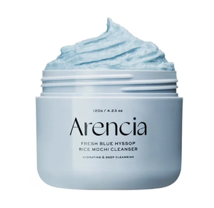 Nettoyant Crème Coréen Arencia Hyssop Sebum Control Rice Cake 100ml à l'Acide Hyaluronique pour un Nettoyage en Profondeur et Soin des Pores - Product Image 1