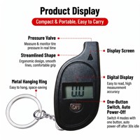 Manomètre de pression des pneus numérique avec écran LCD rétroéclairé, 150 PSI, 4 unités, haute précision pour voiture, moto, vélo