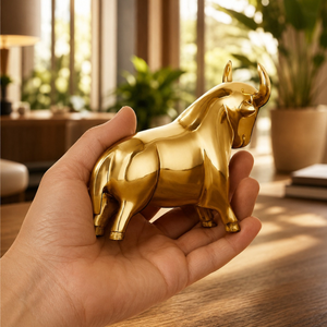 Luxury Bull Brass <b>Door</b> Stopper Heavy Duty Decorative Floor <b>Standing</b> <b>Door</b> Holder Home Office Hotel Hardware Accent Decor Gold - Product Image 3