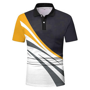 Camiseta polo sublimada para hombre, diseño abstracto morado, verde y blanco, manga corta, poliéster transpirable, logotipo personalizado, suministro al por mayor - Product Image 5