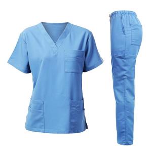 Hot Sale Soft Polyester Hospital <b>Doctor</b> Wear Clothing Washable Nurse Scrub <b>Set</b> For Womens Nursing Scrub Uniforms - Product Image 2