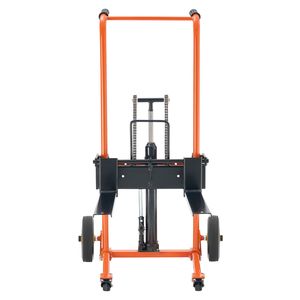 Sollevatore Idraulico per Materiali con Capacità di Carico di 450 Libbre, Carrello Elevatore con Verricello, Altezza Massima di Sollevamento 39,4 Pollici, Carrello per Pallet, Sollevatore per Costruzioni - Product Image 1
