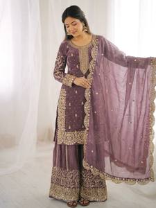 Ensemble Palazzo de Mariage Haut de Gamme avec Dupatta - Product Image 2
