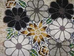Ali Fashion Art <b>Black</b> Gold Embroidered Floral Table <b>Runner</b> Rectangle Fabric Mats Handmade Eco-Friendly Lightweight 5mm Thickness - Product Image 4
