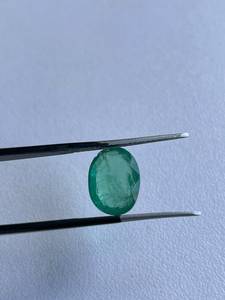 Esmeralda Ovalada Natural, Gema Suelta, Piedra de Berilo Verde Facetada para Anillo, Colgante, Fabricación de Joyas - Product Image 2