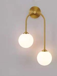 Lámpara de Pared Moderna de Hierro y Madera de Alta Calidad, Diseño Atractivo, Pantalla Color Blanco Hueso, Accesorio de Decoración para Hogar, Oficina, Bodas y Fiestas - Product Image 3