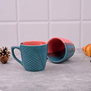 ชุดกาแฟเซรามิคทรงปลาสองสี ดีไซน์หรูหราทันสมัย ขนาด 200 มล. เป็นมิตรกับสิ่งแวดล้อม ทนทาน พกพาสะดวก สีชมพูฟ้า เหมาะสำหรับสำนักงานและบ้าน ใช้เป็นของขวัญได้ - Product Image 2