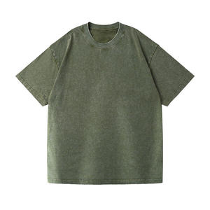 เสื้อยืดคอตตอนสั่งทำขายส่ง ผู้ผลิต OEM เสื้อยืดเจอร์ซีย์คอตตอน 100% คุณภาพพรีเมียม ซักย้อมแบบแอซิดวอช ปักโลโก้ตามสั่ง แบบ DTF และ DTG - Product Image 3