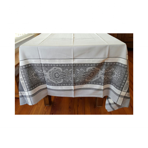 Mantel bordado de borde ancho de algodón 100% listo para Festival detalle abstracto 250 GSM 10 plazas India OEM GOTS decoración DHL - Product Image 1