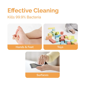 Lingettes antibactériennes pour bébé hoppi, 20 lingettes par paquet - Product Image 2