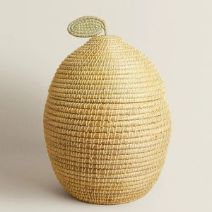 Gourd-shaped seagrass basket Handmade Storage Basket Wholesale eco-friendly Made in Viet Nam - Product Image 4