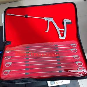 BISONS Instruments de chirurgie articulaire : Passe-fils droit pour suture Scorpion, 3,5 mm, avec 10 aiguilles, pour arthroscopie, vente en gros - Product Image 2