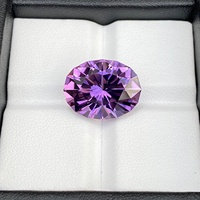 Piedra Preciosa Suelta de Amatista Púrpura Ovalada, Corte de Precisión, Calidad Superior, Certificada por Terceros, Calidad Fina