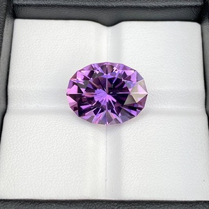 Ametiste violette naturelle de qualité supérieure, taille de précision, provenance Sri Lanka, pierre précieuse ovale non montée, quartz violet pour la fabrication de bijoux - Product Image 5