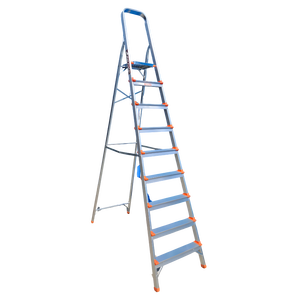 Échelle en aluminium de qualité supérieure, 6 ou 7 marches, antidérapante, fabricant d'échelles de sécurité - Product Image 2