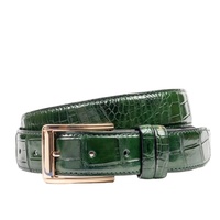 Cinturón de Cuero Azul Marino Genuino Hecho a Mano, Accesorio de Lujo para Hombre, Estilo Vintage, Hebilla de Acero, Duradero, Alta Resistencia, 1-1.5 Pulgadas, Formal