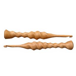 ERGONOMIC GRIP TWIST WOOD DESIGN <b>CROCHET</b> <b>HOOKS</b> for KNITTING & CROCHETING 3MM-20MM CUSTOMIZE SIZES ECO-FRIENDLY FASHION - Product Image 1