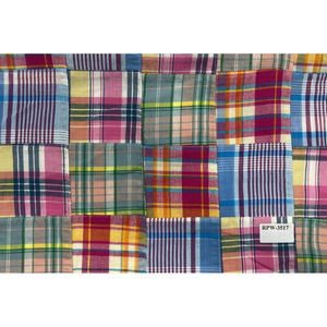 Tela de tul 100% con estampado de arcoíris brillante y patchwork colorido, tela de encaje de algodón tejido en rollo para vestido de patchwork. - Product Image 1