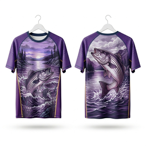 Camiseta de Pesca Personalizada, Sublimada, Manga Larga, Protección UV, Secado Rápido, Transpirable, para Deportes al Aire Libre - Product Image 3