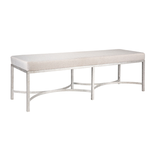 Modern Upholstered <b>Bench</b> Gold Metal Frame Contemporary Design Eco-Friendly for Living Room Bedroom Kitchen Comfortable Seating - Product Image 3