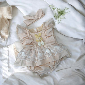 Combinaison pour bébé nouveau-né, style mode ODM/OEM, design superposé pour filles - Product Image 3