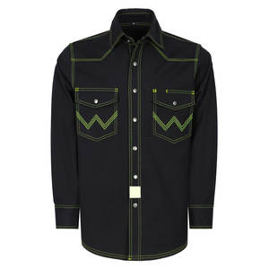 Trajes de Soldadura Transpirables de Algodón FR, Talla M, para Soldadores Industriales, Exposiciones Térmicas de Corta Duración, Resistentes a las Llamas, 7.5OZ, CAT2 - Product Image 1