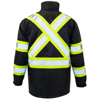 Chaqueta de Seguridad de Alta Visibilidad para Hombre, Ropa de Trabajo de Alta Calidad, Chaqueta de Invierno Reflectante, Chaqueta de Seguridad para la Construcción al por Mayor