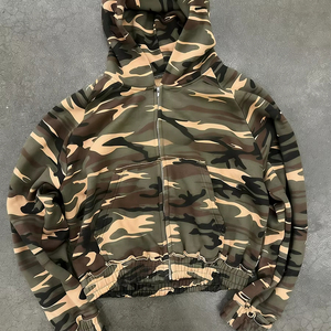 Ensemble de survêtement unisexe grande taille camouflage pour homme, 2 pièces, décontracté, avec sweat à capuche et pantalon de jogging athlétique - Product Image 3