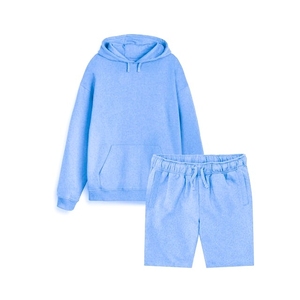 Ensemble sweat à capuche et short en coton personnalisable pour homme – Qualité supérieure, respirant, décontracté - Product Image 3
