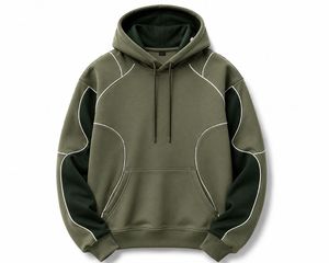 Sudadera con Capucha para Hombre, Color Sólido, con Bolsillo, Informal, Otoñal, de Felpa, Corte Regular, 100% Algodón, Transpirable - Product Image 4