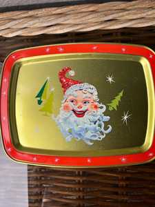 Cartoon Santa Face <b>Decorative</b> <b>Plate</b> metal Handpainted Christmas Party Retro Cartoon Santa Face <b>Decorative</b> <b>Plate</b> Metal Handpaint - Product Image 1