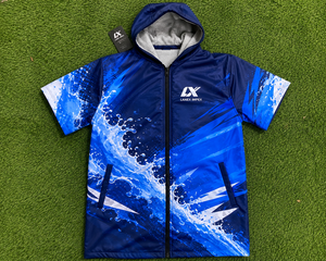 Custom Kids Hooded Swim Parka <b>Changing</b> <b>Robe</b> | Waterproof Windproof Quick Dry <b>Towel</b> Poncho Jacket for Swimming, Surfing & Beach - Product Image 6