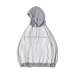 เสื้อฮู้ดขนแกะคอตตอนคอมบ์ของผู้ชายทันสมัยเสื้อกันหนาวปักแท็กส่วนตัว - Product Image 1