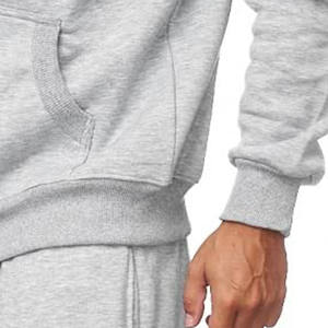 High Quality Tracksuit Jogger Hooded Sport Wear for Men Black Two Pieces 100% Polyester Polyester Cotton Adults Running Clothing - Product Image 3