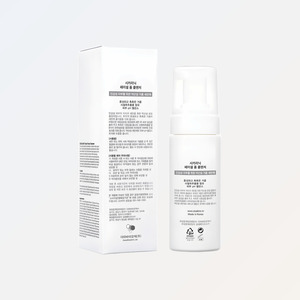 Nettoyant visage à l'acide salicylique Cicarinic, mousse nettoyante 150ml, faible pH, Cica Panthenol, mousse à bulles unisexe. - Product Image 3