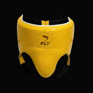 Conjunto de Boxeo FLY Amarillo para Entrenamiento, Guantes de Boxeo, Protector Inguinal, Protector de Cabeza, Cuero Genuino, Absorción de Impactos - Product Image 6