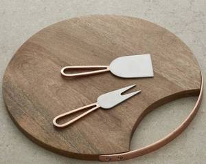 Plateau de service rectangulaire moderne en bois Bold Blossom, finition émail coloré, écologique, qualité supérieure pour la maison et l'hôtellerie - Product Image 2