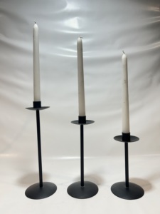 Luxury Black Aluminium Candle Holder European Style Decorative Metal Candle Stand for Wedding Ceremony Dining Table Hotel - Product Image 6