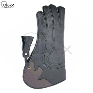Gants de Falconerie Professionnels en Cuir 2026, Résistants aux Coupures, pour l'Entraînement des Oiseaux de Proie, Gants de Manipulation Animale - Product Image 2