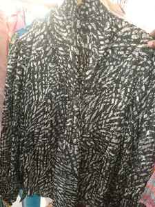 Chemise boutonnée style Evergreen, imprimé animal vintage, chemisier de fête pour femmes et jeunes filles, chemise en satin à manches longues, col traditionnel pointu - Product Image 3