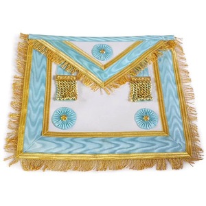 Tablier de Maître Maçon Bleu Réglementaire du Canada - Bleu Ciel avec Rosettes - Meilleures Ventes - Product Image 1