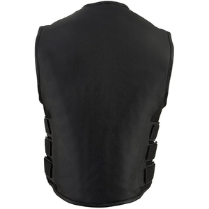 Chaleco de Cuero Genuino Samroz Sports, Cuello en V Personalizado, Cierre de Cremallera, Transpirable, de Secado Rápido, Ropa de Invierno Informal para Hombre - Product Image 2