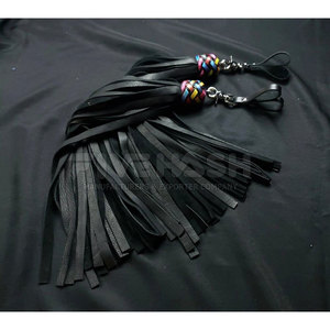 Leather <b>Flogger</b> Premium Leather Strips Strong Handle Balanced Design Leather <b>Flogger</b> Simple Control - Product Image 6