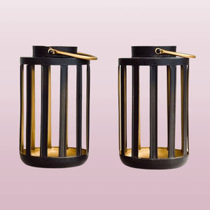 Faroles Colgantes de Metal Negros y Dorados, Únicos en el Mercado, con el Mejor Precio para Bodas, Personalizables - Product Image 1