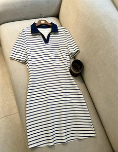 Floral Print Polo Neck Short Sleeve Bodycon Mini Dress Casual Summer Woven Chiffon Sweet Breathable Natural Waistline Women's - Product Image 3